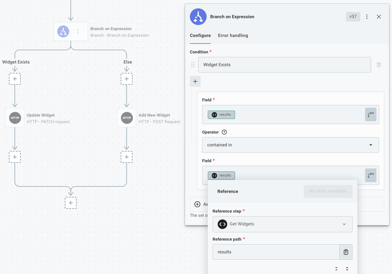 Branch on expression