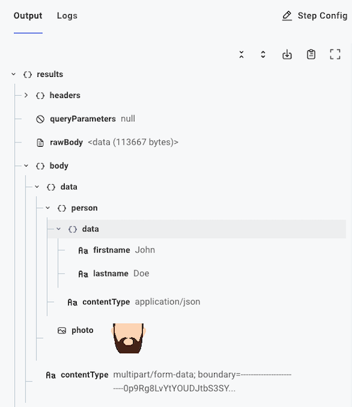Multipart webhook request payload example